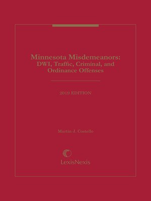 cover image of Minnesota Misdemeanors